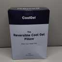Cool Gel Cooling Pillow for Sleeping, Standard Size Cooling Memory Foam Pillow for Hot Sleepers, Reversible Ergonomic Design, Pressure Relief, Spine Alignment, Side, Back Contouring Support