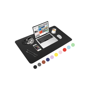 WisFox Mouse Pad, Leather Desk Pad Protector, Office Desk Mat, Non-Slip PU Leather Desk Blotter, Laptop Desk Pad, Waterproof Desk Writing Pad for Home Office Decor(Gray, 31.5" x 15.7"), Pack 40