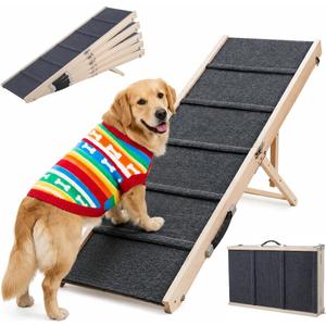 51.2" Long Dog Ramp for High Bed & Couch, Foldable Pet Ramp