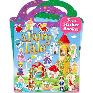 Reusable Sticker Book for Toddlers 2-4 Years, Stickers for Kids, Toddler Sticker Book Ages 1-3, Toddler Craft Activities, Toddlers Travel Toys Ages 2+ Boy Girl Birthday Gifts