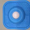 PetsHome Slow Feeder Dog Bowls & Lick Mat for Liquid and Thick Treat, Anti-Slip Dog Lick Bowl with Interactive Rolling Ball, 5/6 Cup Pup Licking Toy for Large Medium Small Dogs and Cats Blue