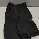 Men's Fleece Cargo Sweatpants Multi-Pocket Loose Casual M-5XL Tall and Big Size (Large, Black)