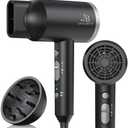 Anne Betty Ionic Hair Dryer with Diffuser, Powerful 1800W Blow Dryer for Women & Men, Fast-Drying Hair Dryer with Nozzle for Home, Salon, Travel