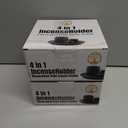 2 x 4-in-1 Palo Santo Holder, Sage & Incense Stick Burner  Ceramic White Ash Catcher Tray for Meditation, Yoga, Smudging & Spiritual Cleansing  Incense Holder for Sticks & Sage (Blue)