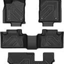 LASFIT Floor Mats for Dodge Durango 2016-2025, Fit 2nd Row Bench Seating(7seats), Not for 2nd Row Bucket Seating 6seats/5 Seats, All Weather TPE Custom Fit Car Mats Floor Liners, Black