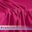 HolidayIdeas Fuchsia/Hot Pink Fitted Table Covers - 96 x 30 Inch - 2 Pack Rectangle Tablecloths for 8 Foot Tables, Polyester Fabric Tablecloth for Parties, Baby Shower, Trade Show