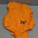 iTranyee Adult Halloween Prisoner Costume Long Sleeve Orange Prison Jumpsuit Unisex Fancy Inmate Jail Uniform Party Outfits.S