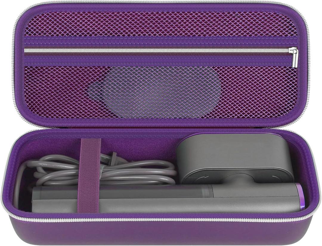 Steamer Case Compatible with Jack & Rose/for FEPPO/for Nesugar/for Kssvzz Portable Steamers, Handheld Iron Carrying Storage Bag Organizer with Mesh Pocket for Accessories-Purple