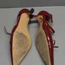 Coutgo Womens Bow Kitten Heels Low Heel Dress Shoes Closed Pointed Toe Ankle Strap D'Orsay Pumps (10)