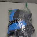 SlowTon Dog Winter Coat, Windproof 3 Layers Thick Warm Fleece Lining Dog Jacket for Cold Weather, Reflective Dogs Apparel with Leash Opening for Medium Large Dogs(Blue,M)