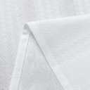 Valea Home Boho Kitchen Valance for Windows, Semi-Sheer Valance for Small Window Kitchen Valance Curtain, Rod Pocket Cafe Valance for Bathroom Laundry Basement 52 * 18 Inch1 PanelWhite