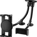 woleyi Dual Car Tablet Mount, Windshield Car Window Phone & Tablet Holder with Double Long Arm Suction Cup for iPad Pro/Air/Mini, Galaxy Tab/Z Fold, Fire HD, iPhone, More 4-13" Cell Phones and Tablets