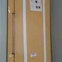 Large Bulletin Board, Foldable 60x36 Inches Cork Board Alternative, Large Felt Board Decorative Pin Board for Wall, Foldable Photo Board Self-Adhesive Vision Board with 36 Pushpins Brown