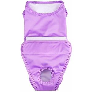 Full Body Dog Diaper with a Puppy Nappies Physiological Dog Surgery Recovery Suit for Dogs Cats After Surgery, Soft Breathable Pet Bodysuit Alternative Surgical Suit Puppy Wear (Purple, Large)