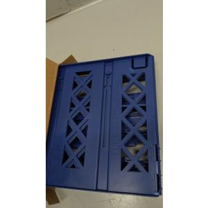 Piffny Locker Organizer Shelf， Adjustable Width and Height, Stackable, Ideal Locker Shelf for School, Office, Gym Lockers, or Even Kitchen Cabinets & Under Sink Organization (Blue)