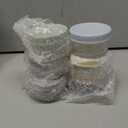 VITEVER [6 Pack] Salad Dressing Container To Go, 2.7 oz Glass Small Condiment with Lids, Dipping Sauce Cups Set, Leakproof Reusable for Lunch Box Work Trip.