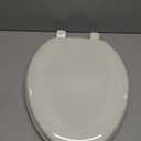KOHLER Stonewood Quiet-Close, Elongated Toilet Seat Soft Close, Durable Wood, Easy Installation, Universal Fit, Home Essentials, Biscuit Finish, K-20466-96
