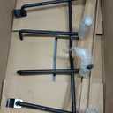 24 Inch Fireplace Grate, Heavy Duty Carbon Steel Firewood Log Holder with 6 Legs - Rust-Proof, High Temp Resistant for Indoor Fireplace, Outdoor Fire Pit, Camping & Wood Stove