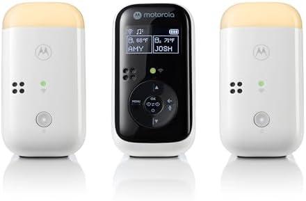 Motorola Nursery PIP15 Audio Baby Monitor, Dual Room HD Infant Monitor with Nightlight, 1500 Ft. Range, Two-Way Talk, Includes Parent Unit, 2 Monitors