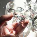 Pack of 10 Crystal Diamond Jewel Home Decor, Wedding Table Decoration, Glass Paperweight 40mm (1.6in)