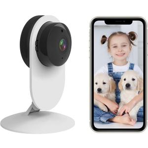 Smart Camera DIY, 1080p HD Surveillance with 2-Way Communication, Motion Detection and Night Vision, No Monthly Bill, Compatible with Alexa and Google, for Elderly, Babies, Pets