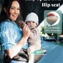 Baby Carrier, MOMTORY Safety-Certified 6-in-1 Baby Carrier Newborn to Toddler, Adjustable Detachable Infant Baby Hip Seat Carrier for 7-50lbs, All Seasons, Perfect for Shopping Travelling