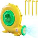 750W Bounce House Blower, Powerful Air Blower for Inflatables, Portable Bubble House Blower Pump Fan for Inflatable Bouncy Castle, Jumper, Water Slide, Leaf Blower Corded (750Watt 1HP)