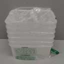 Clear Plastic Woven Storage Basket, 6-Pack Weave Basket Organizer for Kitchen Offices Bathrooms