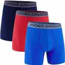 Under Armour mens Multi-pack Performance Tech Boxerjock Brief, 6" Inseam, All-day Comfort & Soft 6 prs XL