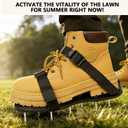 Lawn Aerator Shoes with Adjustable Straps - for Lawn Aeration or as Screed Shoes - Lawn Aerator Shoes as Perfect Aerator Lawn Tool - Medium