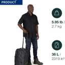 Osprey Transporter Wheeled Carry-On, Blue OS
wheeled duffel, rolling suitcase, carry on luggage, travel bag, carry on travel, flight friendly, wheeled luggage, Blue color