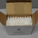 Candle Charisma 100 White Spell Candles - 4" Unscented Paraffin Chime Candles, Smokeless & Dripless, Colored Candles, 1.5 Hours Burn Time 0.4" Thick Taper Candles for Rituals, Witchcraft and Parties (White - Most Popular)