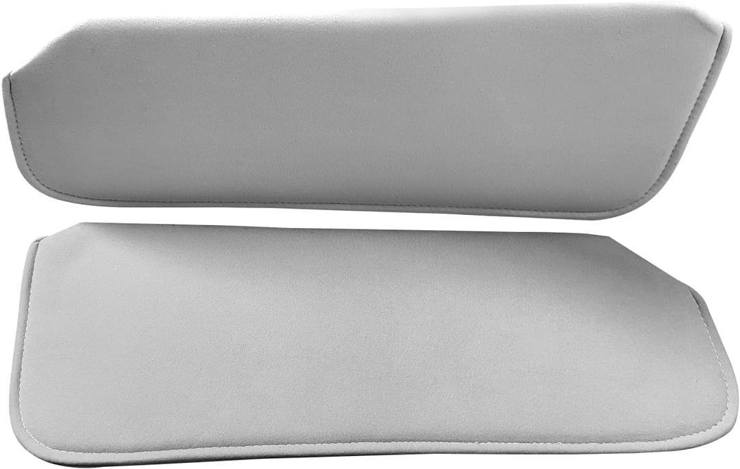 38-2118-LG Sun Visors Fit for 1988-1998 Chevy GMC Pickup Trucks - 2Pcs Left/Right Light Grey Cloth Direct Replacement