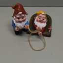 Climbing Gnomes Tree Faces Decor Outdoor for Yard, Adorable Gnome Elf Out Hugger Fairy Door Statue for Tree, Funny Garden Gnome Peeker Sculpture Yard Patio Art