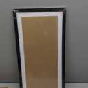 Mxtallup 11x23 Picture Frames Solid wood, Display Pictures 9x21 Inch With Mat or 11x23 Inch Without Mat, Poster Frames 9x21 in Photo Frames Wood Black (T22B1123W921)