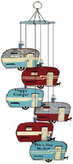 Galvanized Metal Wind Chimes for Camper & Trailer by Sunset Vista Designs
