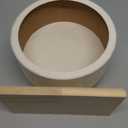 2 Pcs 7.9" M Size Wooden Hamster Wheels and Hamster Water Bottle Set Guinea Pig Running Silent Exercise Wheels Small Animal Water Dispenser Stand Holder for Guinea Pig Gerbil