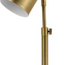 Globe Electric 52097 Pratt 18" Desk Lamp, Matte Brass Finish, Adjustable Height, in-Line Rocker On/Off Switch