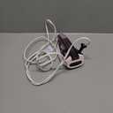 Rowenta Travel Iron, Pro Compact Stainless Steel Soleplate Hand Held Steamer Iron for Clothes, 200 Microsteam Holes, 1000 Watts Ironing, Fabric Steamer, Dual Voltage, Mini Iron, Purple, DA1560