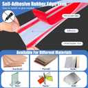 Door Protectors, 3/4" Silicone Cabinet Edge Guard, Protect Kitchen & Drawer Fronts, Prevent Wear, Chipping, Discoloration, Edge Protectors for Drawers, Desks, Countertops and Shelves, Clear, 10Ft