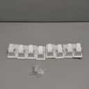 Universal Curtain Rod Holders, No Drill Curtain Rod Brackets, Self Adhesive Curtain Rod Brackets Up to 30 LB, Nail Free Curtain Rod Hooks for Bathroom, Bedroom, Livingroom, Kitchen (8PC, White)