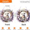 VODAPYC Easter Diamond Art Hanging Kits for Adults, DIY Double Sided Partial Special Shaped Diamond Painting Window Pendant Ornament(Happy Easter Sheep)