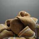 2x3 Scalloped Jute Area Rug, Boho Decor, Handwoven, Beige and White (2x3 Scalloped Rug)