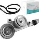 AULINK 39092 Serpentine Belt Drive Kit with Tensioner (3.5L V6) For Honda Accord 2008-2010,Pilot 2006-2011,Odyssey 2005-2010,Accord Crosstour 2010 49439 89390 31170R70A01 31170RKB005