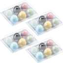 Geiserailie 24 Pcs Ceramic Eggs Fake Eggs DIY Ceramic Crafts for Help Laying Hen for Farm Home Nesting Box Agricultural Tool(Light Color)