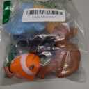 Tub Works Marine Mold Free Bath Toys, 6 Pack | Sealed, No Hole Bath Toys Design Keeps Moisture Out | Soft, Squeezable & Float on Water | Easy-Grip Baby & Toddler Bath Toy Set | Great Baby Pool Toys