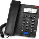 Sangyn Corded Landline Telephone with Caller ID, Loud Ringer Home Phone with Speaker, Redial & Speed Dial, Analog Desk Phone with Adjustable Ringer Volume for Home Office