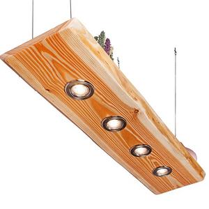 Farmhouse Dinning Pendant Light Fixture, Vintage Ceiling Pendant Lighting, Natural Wood LED Modern Chandelier, Suspension Hanging Lamp for Living Room, Dinning Room, Kitchen Island, Restaurant etc.
