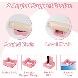 Silicone Cup Cradle for Tumblers,Tumbler Holder for Crafts with Built-in Slot and Felt Edge Squeegee,Small Cup Cradle Use to Apply Vinyl Decals,Anti-Skidding Tumbler Stand Cup Holder