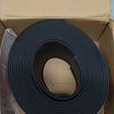 Duzzy Flexible Baseboard Molding Trim, 4 Inch(W) x 20 Feet(L) Peel and Stick Rubber Wall Trim Molding, Self-Adhesive Vinyl Wall Base Cove Base (Black)